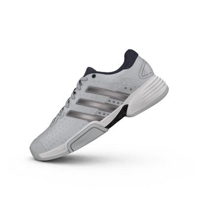 Adidas Mens Barricade Team 4 Indoor Carpet Tennis Shoes - Grey/Silver - main image