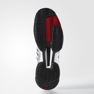 Adidas Mens Barricade V Classic Tennis Shoes - White/Red - main image