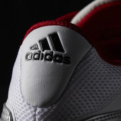 Adidas Mens Barricade V Classic Tennis Shoes - White/Red - main image