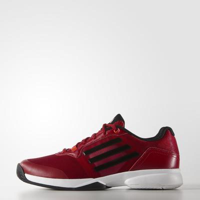 Adidas Mens Sonic Court Tennis Shoes - Red/Core Black - main image