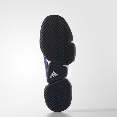 Adidas Mens Adizero Ubersonic Tennis Shoes - White/Navy - main image