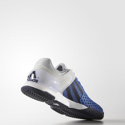 Adidas Mens Adizero Ubersonic Tennis Shoes - White/Navy - main image