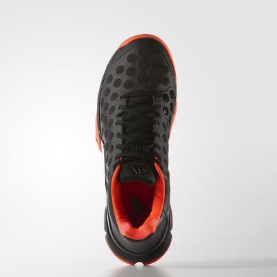 Adidas Mens Barricade 2015 Tennis Shoes - Black/Solar Red - main image