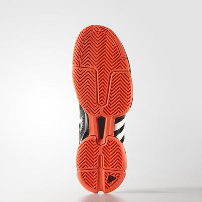 Adidas Mens Barricade 2015 Tennis Shoes - Black/Solar Red - main image