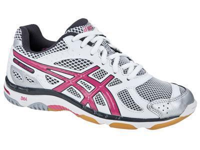Asics Womens GEL-Beyond Squash/Badminton Indoor Shoes - White/Pink/Silver - main image
