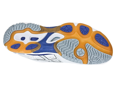 Asics Womens GEL-Beyond Indoor Court Shoes - White/Lightning/Purple - main image