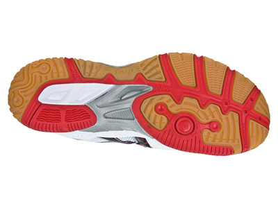 Asics Mens GEL-Task Indoor Squash/Badminton Shoes - White/Red/Black - main image
