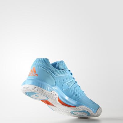 Adidas Womens Court Stabil 12 Indoor Shoes - Bright Cyan - main image