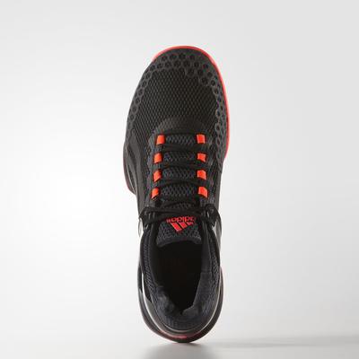 Adidas Mens Adizero Ubersonic Tennis Shoes - Black/Red - main image