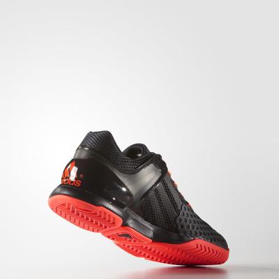 Adidas Mens Adizero Ubersonic Tennis Shoes - Black/Red - main image