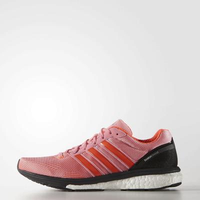 Adidas Womens Adizero Boston Boost 5 Running Shoes - Super Pop/Solar Red - main image