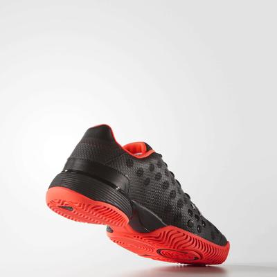 Adidas Kids Barricade 2015 XJ Tennis Shoes - Black/Solar Red - main image
