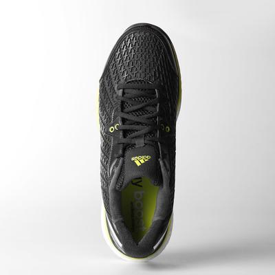 Adidas Mens Energy Boost Volley Indoor Shoes - Dark Grey/Solar Yellow - main image