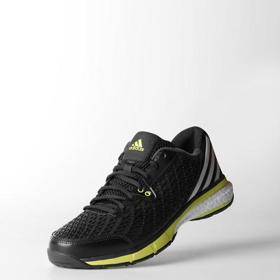 Adidas Mens Energy Boost Volley Indoor Shoes - Dark Grey/Solar Yellow - main image