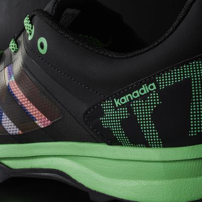 Adidas Mens Kanadia 7 Trail Running Shoes - Black/Flash Green - main image