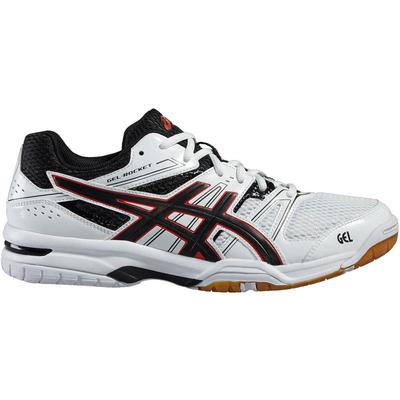 Asics Mens GEL-Rocket 7 Indoor Court Shoes - White/Black - main image