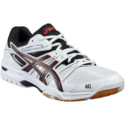 Asics Mens GEL-Rocket 7 Indoor Court Shoes - White/Black - main image