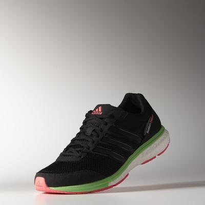 Adidas Mens Adizero Boston Boost 5 Running Shoes - Black/Green - main image