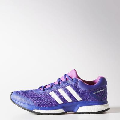 Adidas Womens Response Boost Running Shoes - Flash Pink/Night Flash - main image