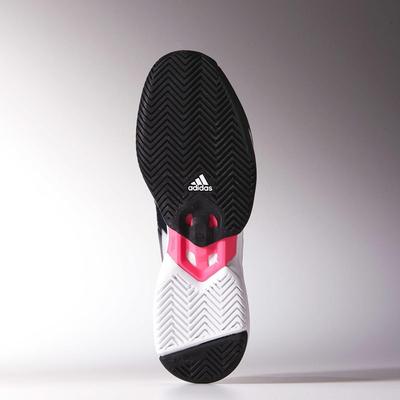 Adidas Mens CC Adizero Feather III Tennis Shoes - White/Black/Solar Pink - main image