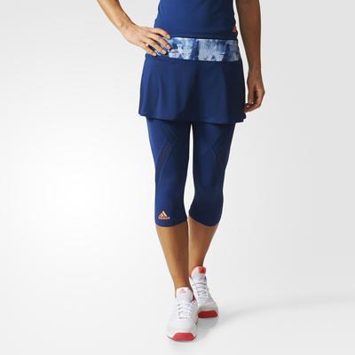 Adidas Womens Melbourne Skirt and Leggings Set - Mystery Blue