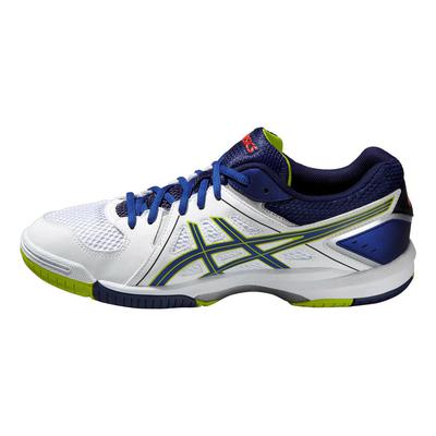 Asics Mens GEL-Task Indoor Court Shoes - White/Blue/Lime - main image