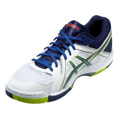 Asics Mens GEL-Task Indoor Court Shoes - White/Blue/Lime - main image