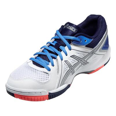 Asics Womens GEL-Task Indoor Court Shoes - White/Blue - main image