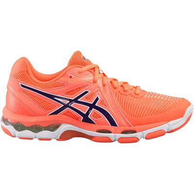 Asics Womens GEL-Netburner Ballistec Indoor Court Shoes - Coral - main image
