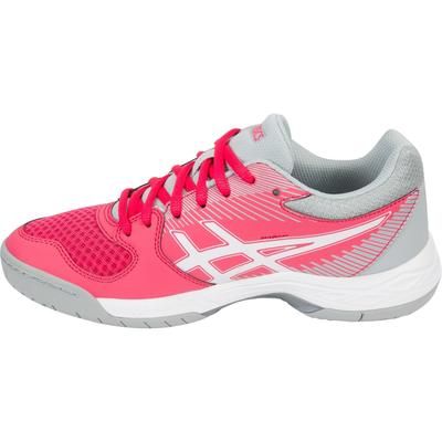 Asics Womens GEL-Task Indoor Court Shoes - Rouge Red/Grey - main image