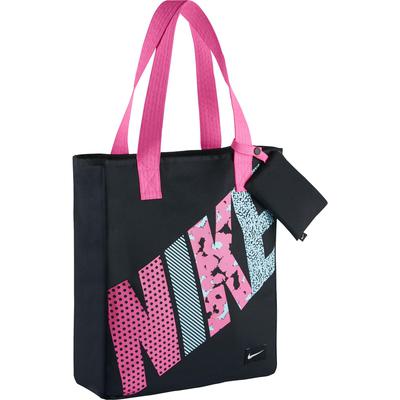 Nike Rowena Kids Tote Bag - Black/Pink Pow - main image