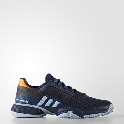 Adidas Kids Barricade Tennis Shoes - Blue/Orange
