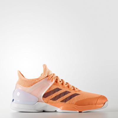 Adidas Mens Adizero Ubersonic 2.0 Tennis Shoes - Glow Orange - main image