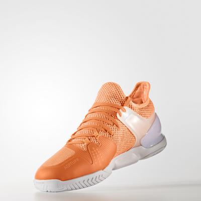 Adidas Mens Adizero Ubersonic 2.0 Tennis Shoes - Glow Orange - main image