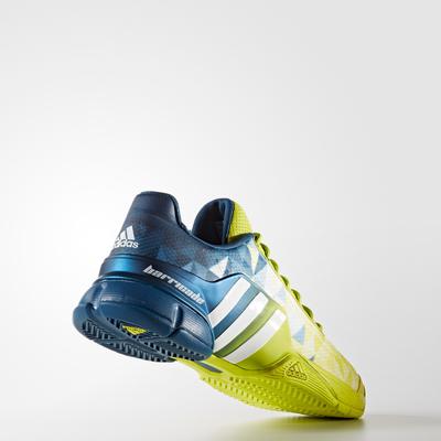 Adidas Mens Barricade 2016 Tennis Shoes - Lime/Blue - main image