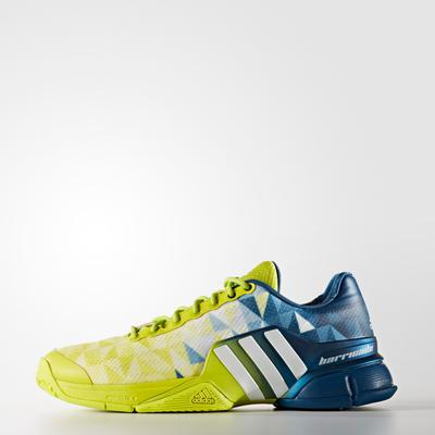 Adidas Mens Barricade 2016 Tennis Shoes - Lime/Blue - main image