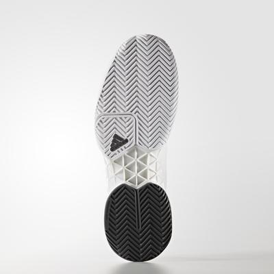 Adidas Mens Barricade 2017 Tennis Shoes - White/Grey