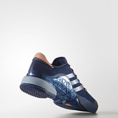 Adidas Mens Barricade 2017 Tennis Shoes - Mystery Blue - main image