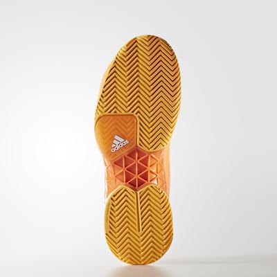 Adidas Mens Barricade Boost Tennis Shoes - Glow Orange/White