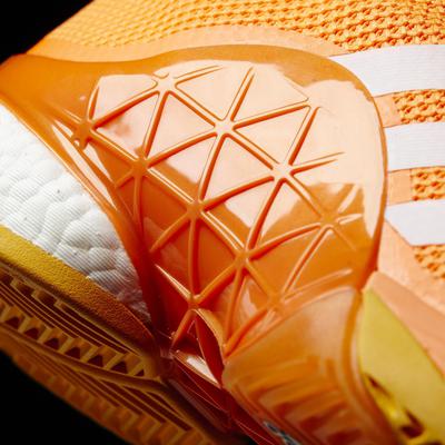 Adidas Mens Barricade Boost Tennis Shoes - Glow Orange/White