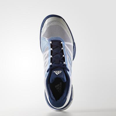 Adidas Mens Barricade Club (2017) Tennis Shoes - White/Tech Blue - main image