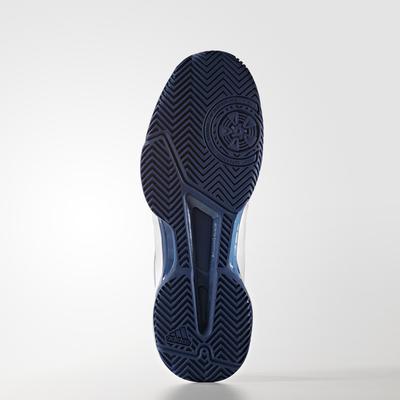 Adidas Mens Barricade Club (2017) Tennis Shoes - White/Tech Blue - main image