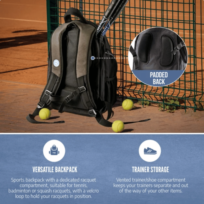 Raquex Racket Backpack - White/Black - main image
