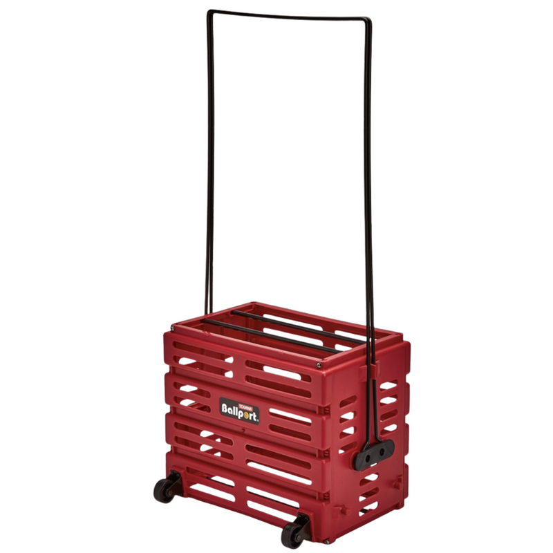 Tourna Deluxe Ballport with Wheels (80 Balls) - Red - main image