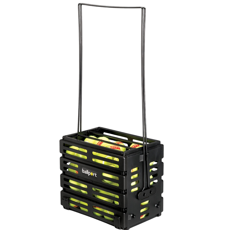Tourna Deluxe Ballport with Wheels (80 Balls) - Black - main image