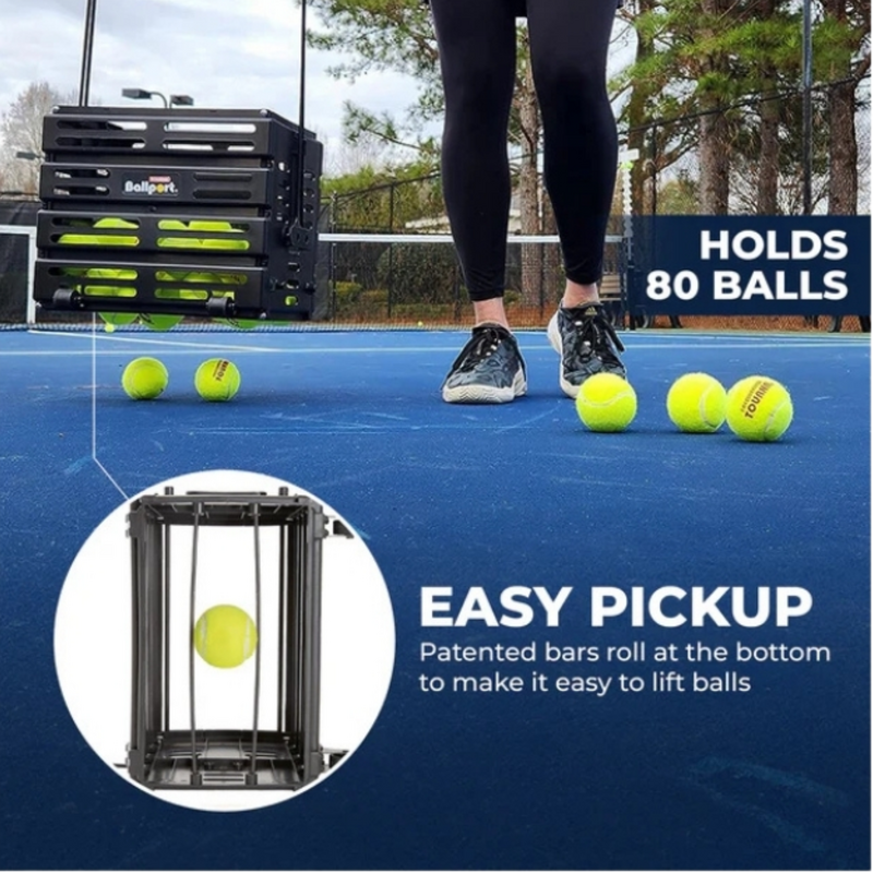 Tourna Deluxe Ballport with Wheels (80 Balls) - Red - main image