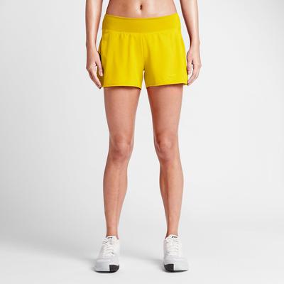 Nike Womens Baseline Tennis Shorts - Opti Yellow - main image