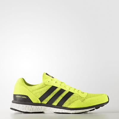 Adidas Mens Adizero Adios 3.0 Running Shoes - Solar Yellow - main image