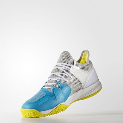 Adidas Mens Adizero Ubersonic 2.0 Omni Tennis Shoes - Blue/Yellow - main image
