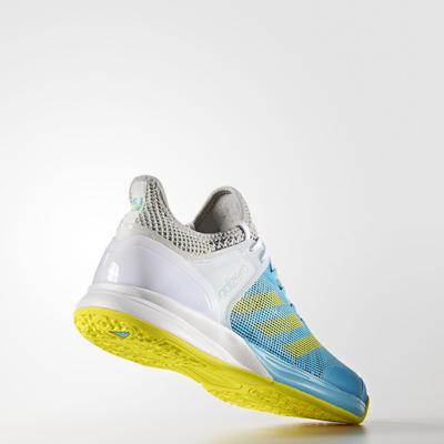 Adidas Mens Adizero Ubersonic 2.0 Omni Tennis Shoes - Blue/Yellow - main image